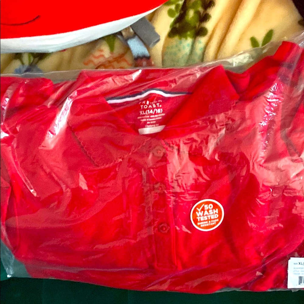 Red French Toast Polo Shirt Youth 14/16